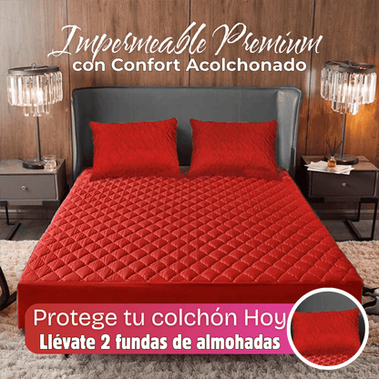 Protector Impermeable AquaShield para Colchón + Fundas de Almohada