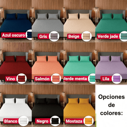 Protector Impermeable AquaShield para Colchón + Fundas de Almohada