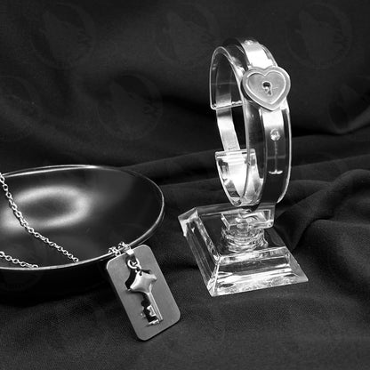 LUNARÉ - Cadena y Pulsera Candado Acero inoxidable + Caja de Regalo