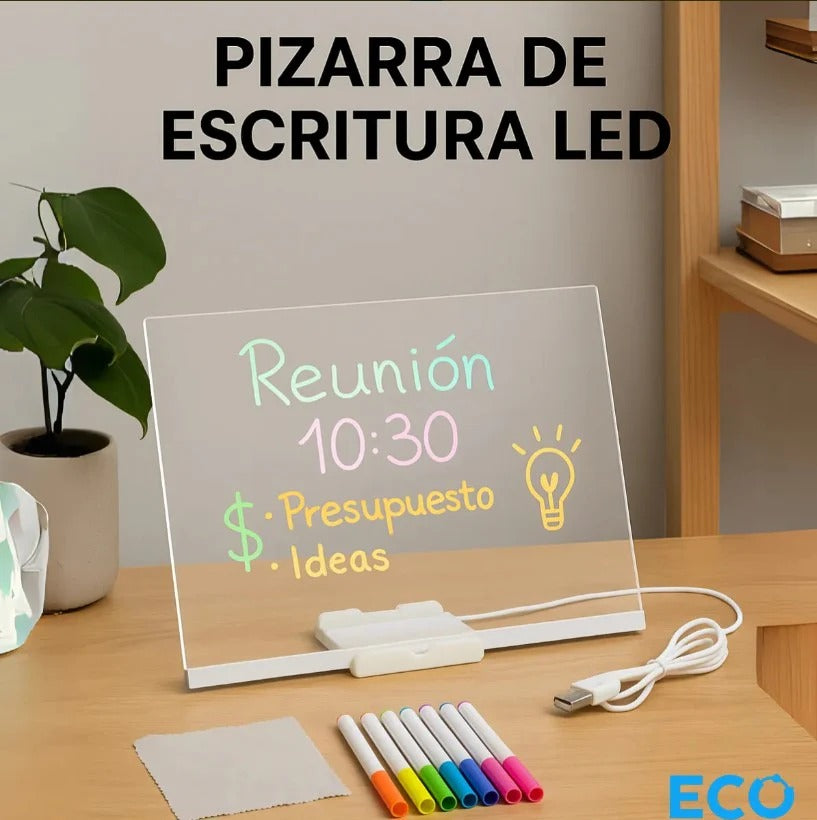 LumiPad Pizarra Acrílica con Luz LED