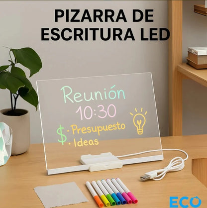 LumiPad Pizarra Acrílica con Luz LED
